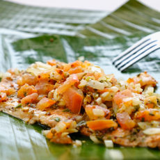 Trucha Adobada en Hojas de Plátano - Baraná