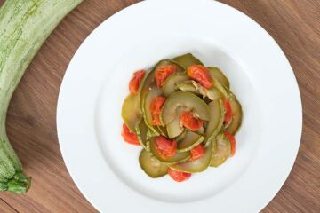 Zucchini y Tomates Asados-Barana